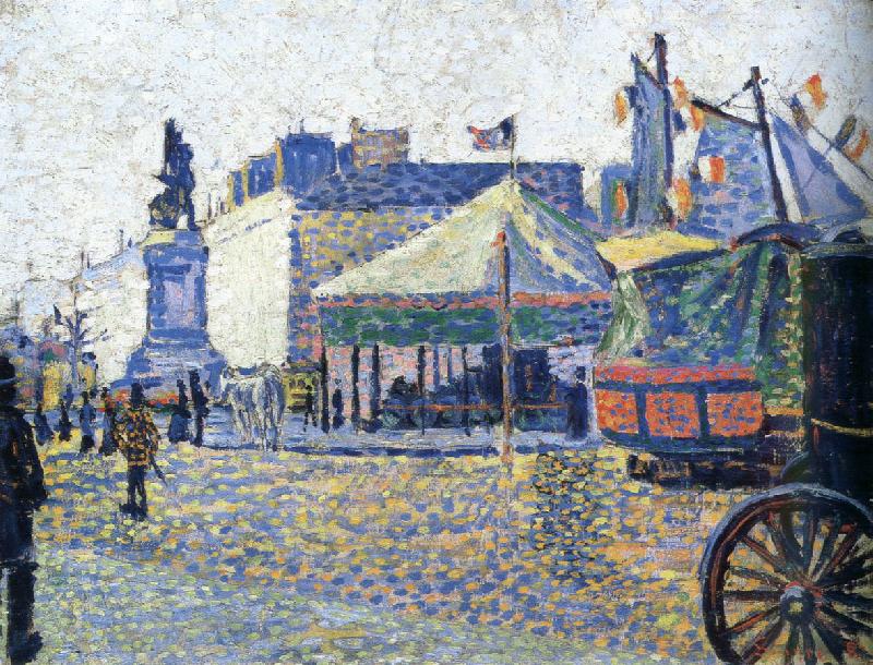 Paul Signac place clichy oil painting image